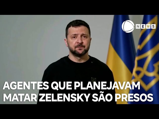 ⁣Ucrânia anuncia detenção de agentes que planejavam matar Zelensky