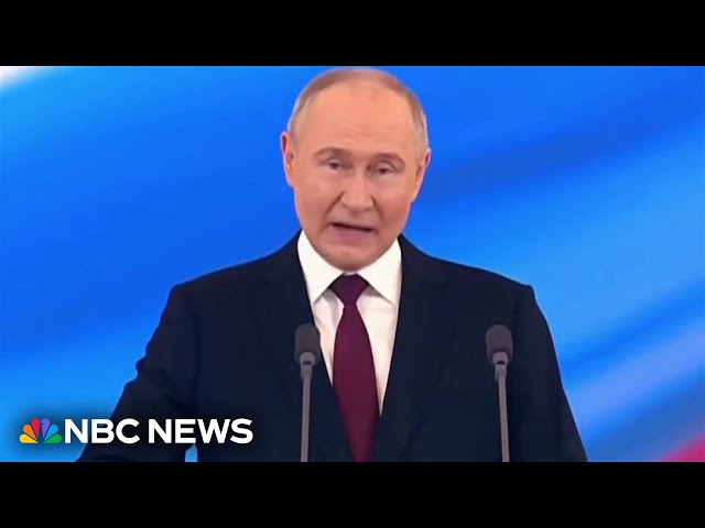 ⁣Putin projects ‘wartime image’ of Russia in fifth inaugural address