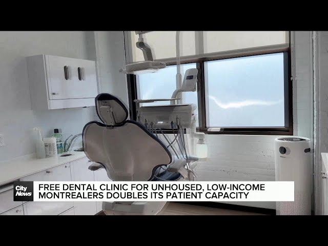 ⁣Free dental clinic for unhoused and low-income Montrealers