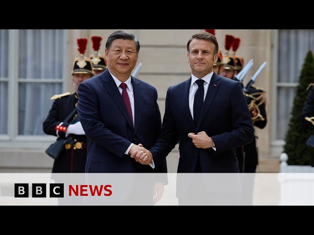 ⁣What happened when China's leader Xi Jinping met France's President Macron? | BBC News