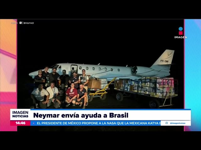 ⁣Neymar envía ayuda a las víctimas de las inundaciones en Brasil