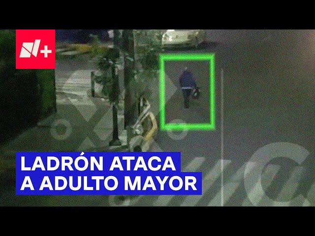 ⁣Ladrón ataca a hombre de la tercera edad en Álvaro Obregón - N+ #Shorts