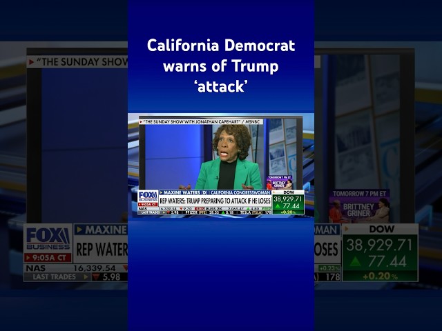 ⁣Far-left California Democrat says Trump is preparing to ‘attack’ if he loses election #shorts