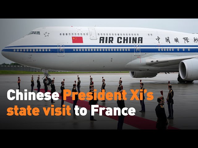 ⁣Chinese President Xi’s state visit to France