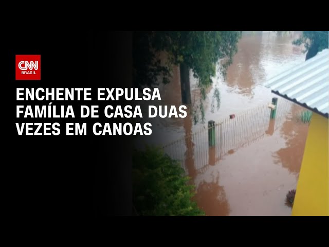 ⁣Enchente expulsa família de casa duas vezes em Canoas | CNN PRIME TIME