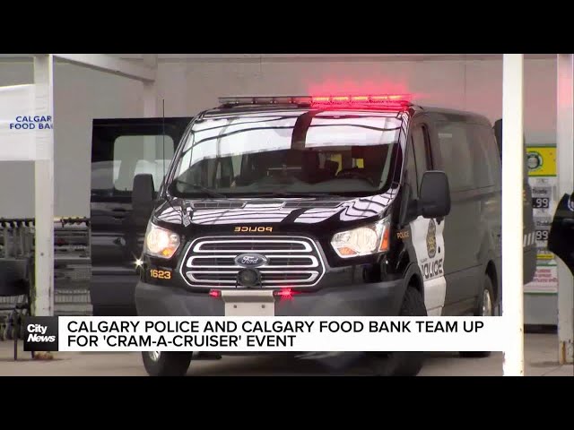 ⁣Calgary police and Calgary Food Bank team up to fight hunger
