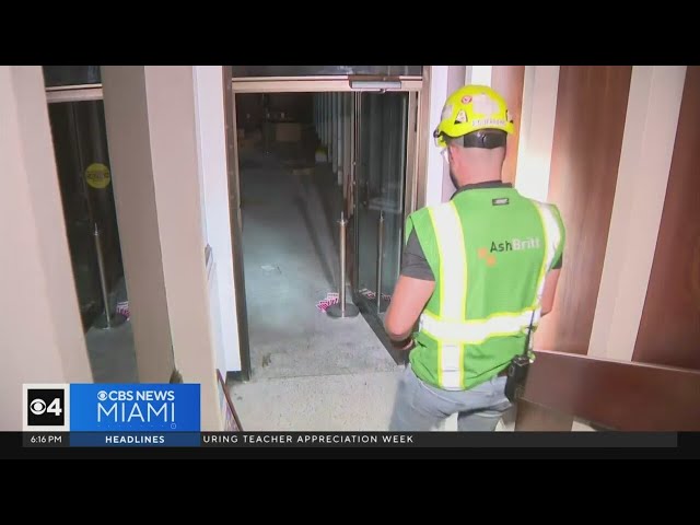 Months after flood water inundated basement, crews begin tearing down Fort Lauderdale City Hall