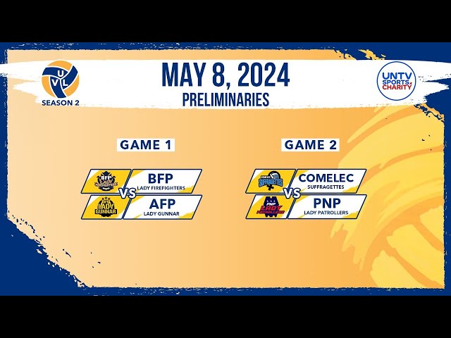 ⁣LIVE FULL GAMES: UNTV Volleyball League Season 2 Prelims at Paco Arena, Manila | May 08, 2024
