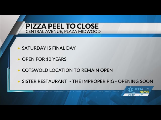⁣Plaza Midwood pizza restaurant closing soon