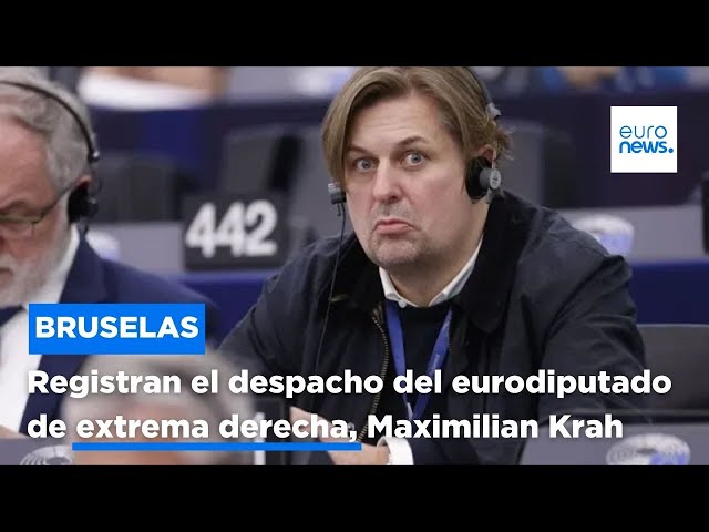⁣La Policía registra el despacho en Bruselas del eurodiputado de extrema derecha, Maximilian Krah