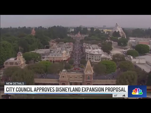 ⁣City council approves Disneyland expansion plan