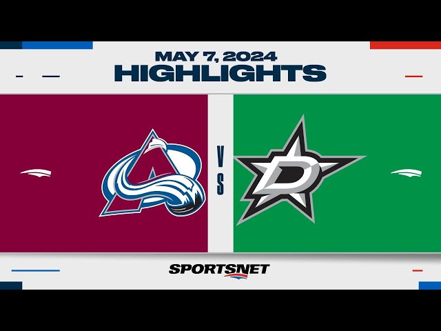 ⁣NHL Game 1 Highlights | Avalanche vs. Stars - May 7, 2024