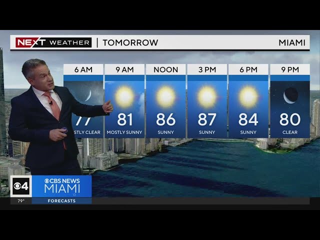 ⁣Miami weather for Tuesday 5/7/24 11PM