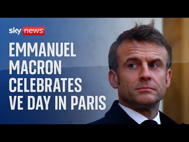 ⁣Watch live: French president Emmanuel Macron commemorates VE Day in Paris