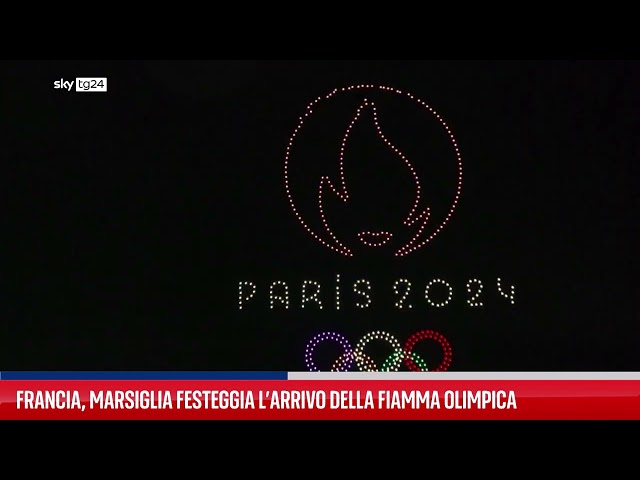 ⁣Marsiglia festeggia l'imminente arrivo della fiamma olimpica