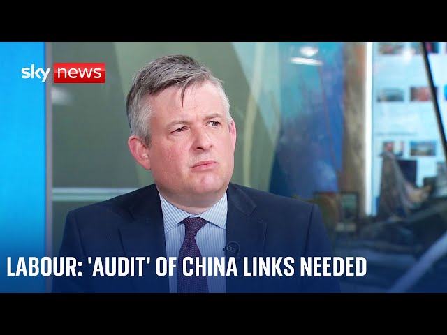 ⁣Labour would have 'audit' of UK-China relations if elected - shadow minister