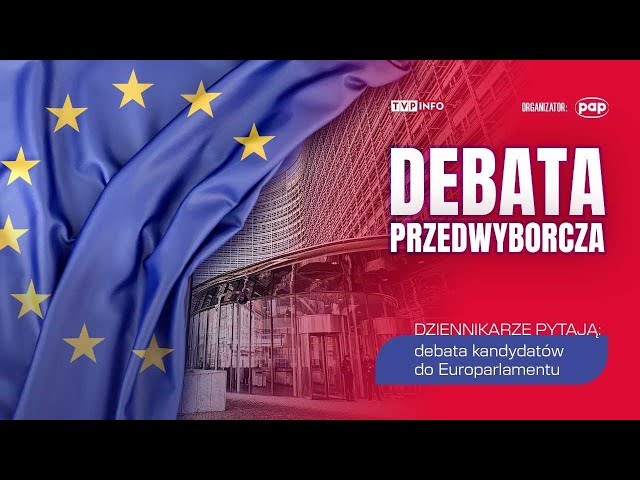 ⁣Debata przedwyborcza do Parlamentu Europejskiego - "Dziennikarze Pytają"