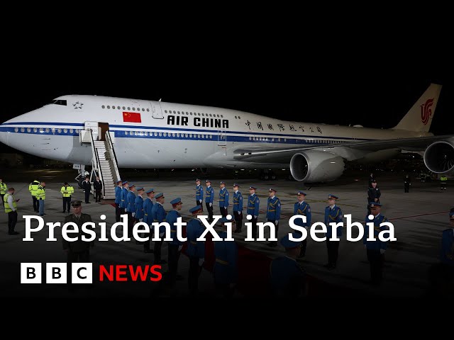 ⁣China’s President Xi Jinping gets red carpet welcome on visit to Serbia | BBC News