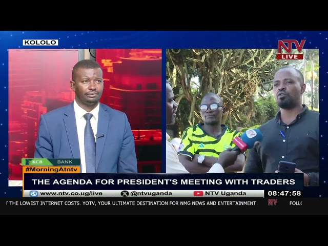 ⁣Traders prepare to meet President Museveni at Kololo