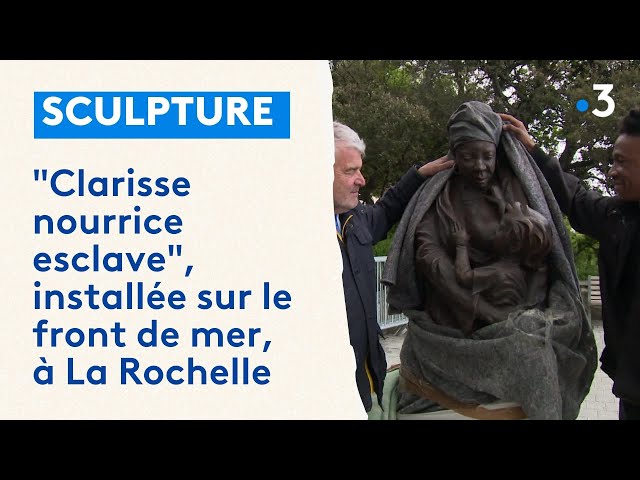 ⁣Clarisse, affranchie rochelaise, statue mémoire de l'abolition de l'esclavage à La Rochell