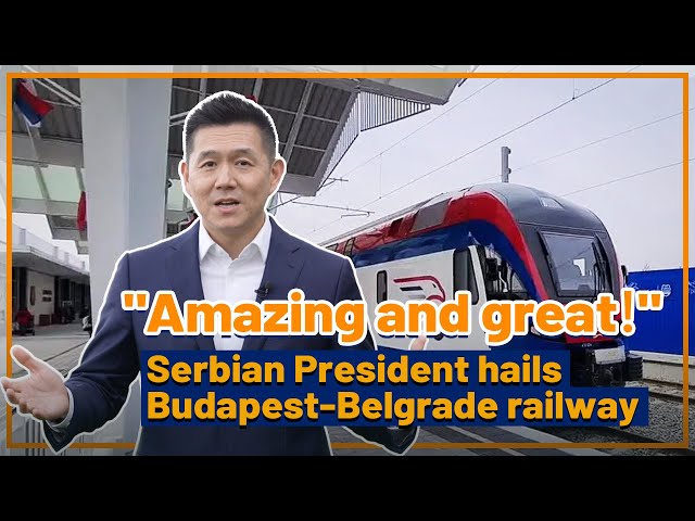 ⁣'Amazing and great!' Serbian President hails Budapest-Belgrade railway