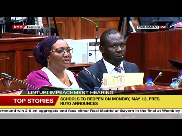 ⁣Linturi impeachment hearing: Bumula MP Jack Wambora prosecutes case