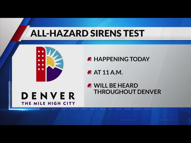 ⁣What’s that sound? Denver Emergency Management to test outdoor sirens