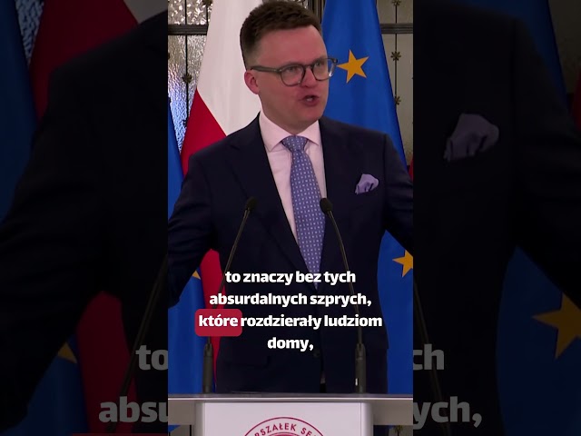 Marszałek Szymon Hołownia zwolennikiem #cpk #polskapolityka #shorts