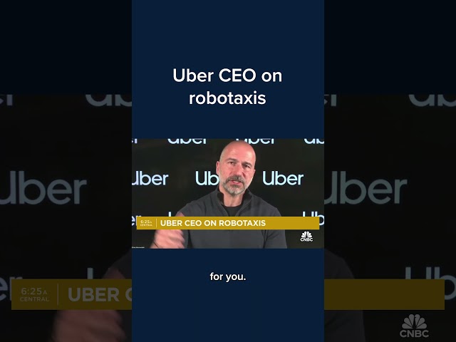 ⁣Uber CEO on robotaxis