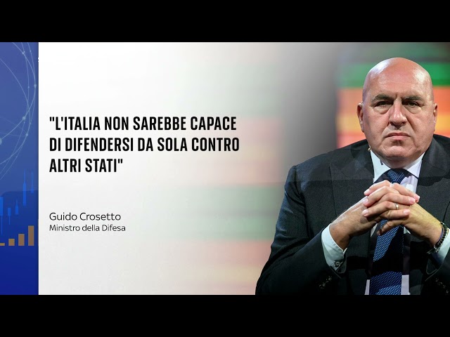 ⁣Crosetto: Italia non saprebbe difendersi contro altro Stato
