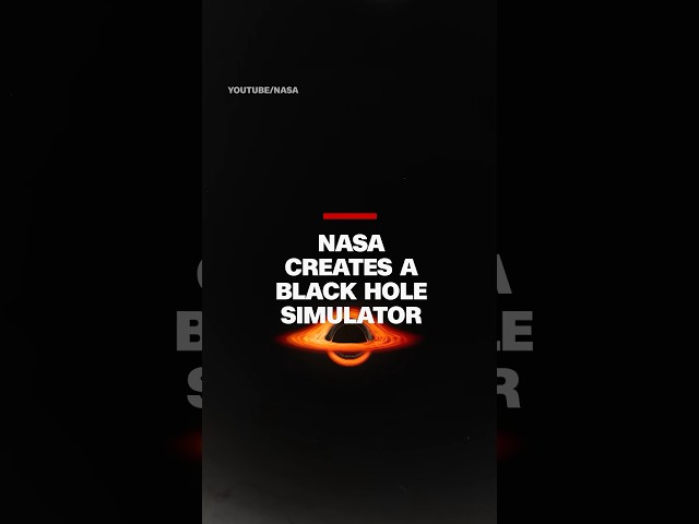 ⁣NASA simulation shows what it would be like to get sucked into black hole