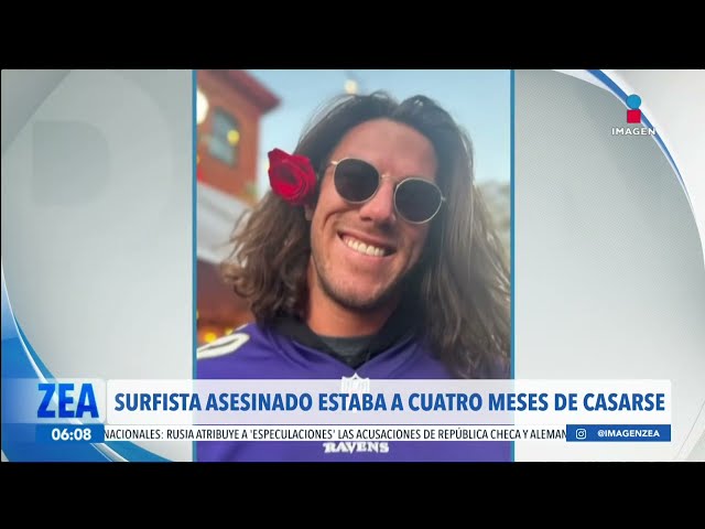 ⁣Surfista asesinado en Baja California estaba a cuatro meses de casarse | Noticias con Francisco Zea