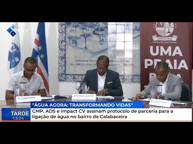 ⁣CMP, ADS e Impact CV assinam protocolo de parceria para a ligação de água no bairro da Calabaceira