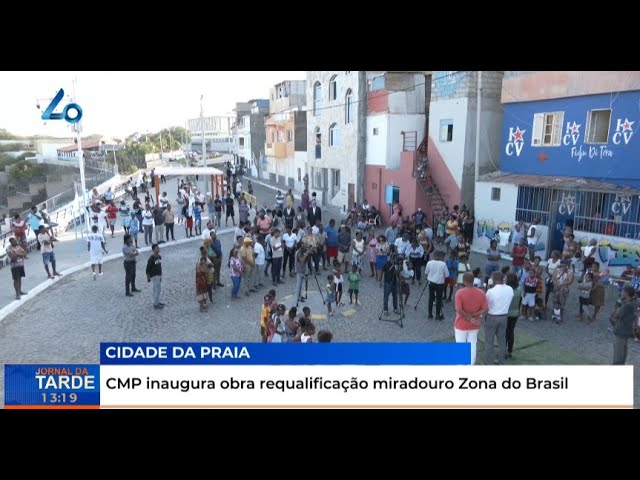 ⁣CM da Praia inaugura obra requalificação miradouro Zona do Brasil
