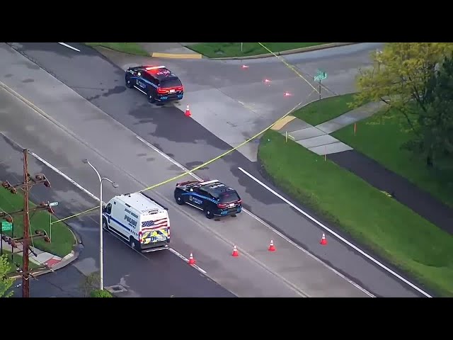 ⁣Chopper video following fatal Auburn Hills pedestrian crash