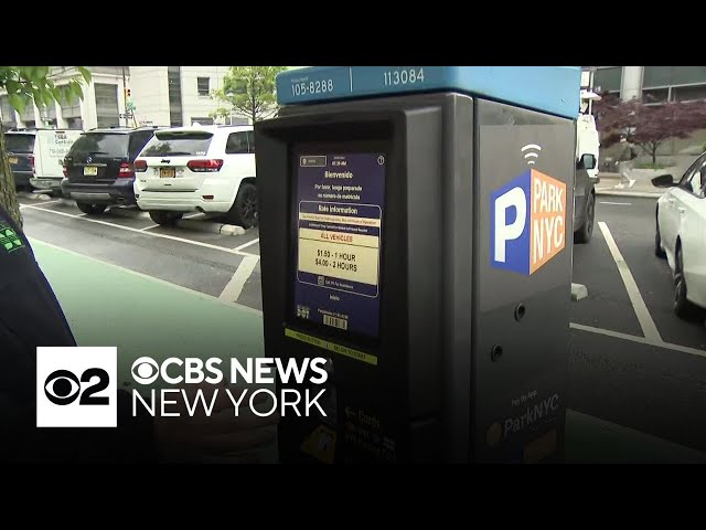 ⁣New York City begins rollout out new, high-tech parking meters