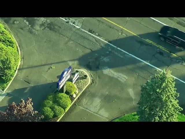 ⁣Chopper video shows storm damage in Harrison Twp