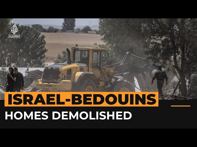 ⁣Israel demolishes nearly 50 Bedouin homes in Negev region | Al Jazeera Newsfeed