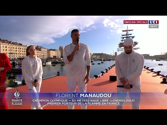 ⁣ Suivez l'arrivée de la flamme olympique à Marseille