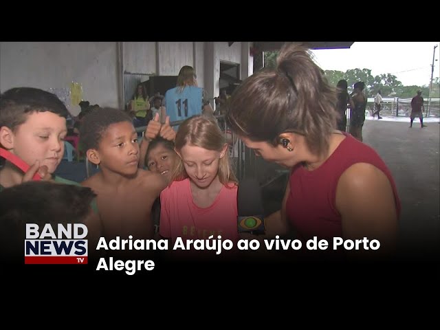 ⁣Adriana Araújo mostra situação em abrigo | BandNewsTV