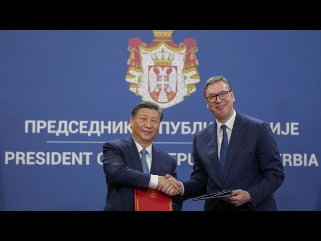 ⁣No Comment :  Visite de Xi-Jinping en Serbie