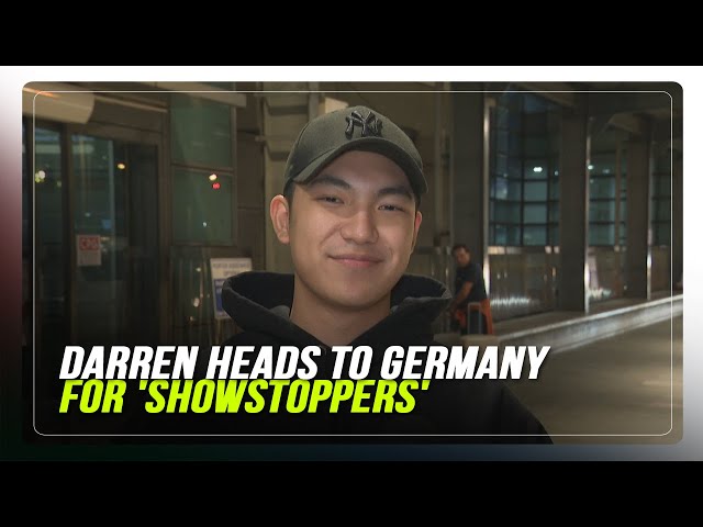 ⁣Darren excited for ‘Showstoppers’ in Germany | ABS-CBN News