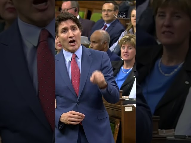 ⁣Trudeau slams Conservatives for wanting to "axe to facts"
