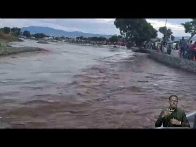 ⁣Crecida Rio Dajabón inunda comunidades de la frontera