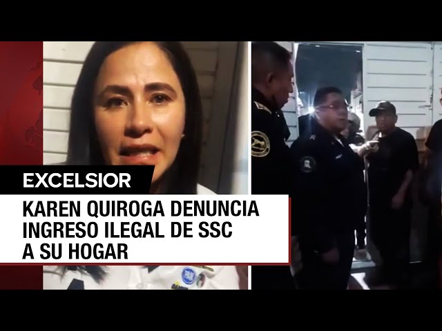 ⁣Karen Quiroga, candidata a Iztapalapa, denuncia irrupción de policías en su hogar