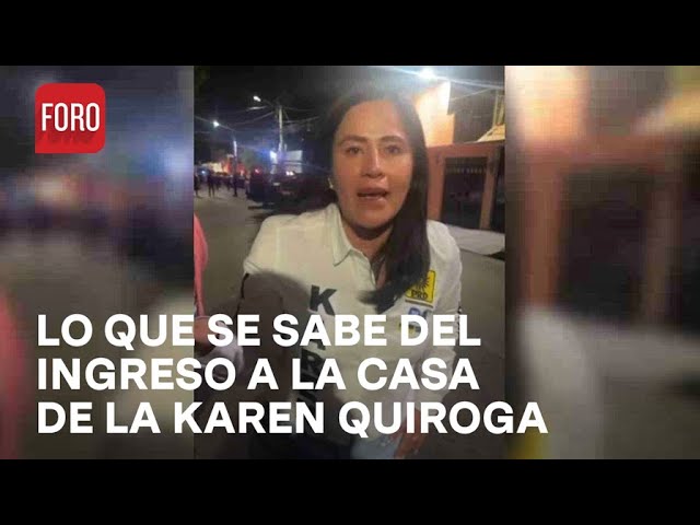 ⁣Policías ingresaron a la casa de Karen Quiroga - Las Noticias