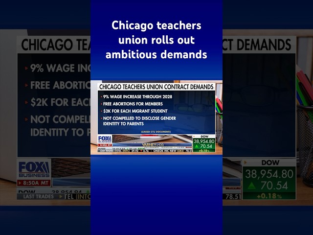 Chicago teachers union demands fully paid abortions, $2K for migrant students in contract #shorts