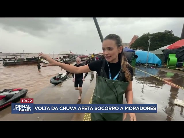⁣Destruição no RS: buscas interrompidas em Porto Alegre