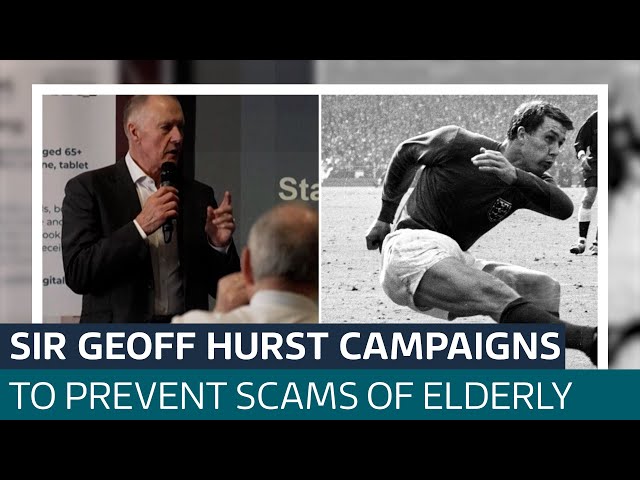 Is it 'all over' for online scammers? 1966 legend Sir Geoff Hurst hopes it will be | ITV N