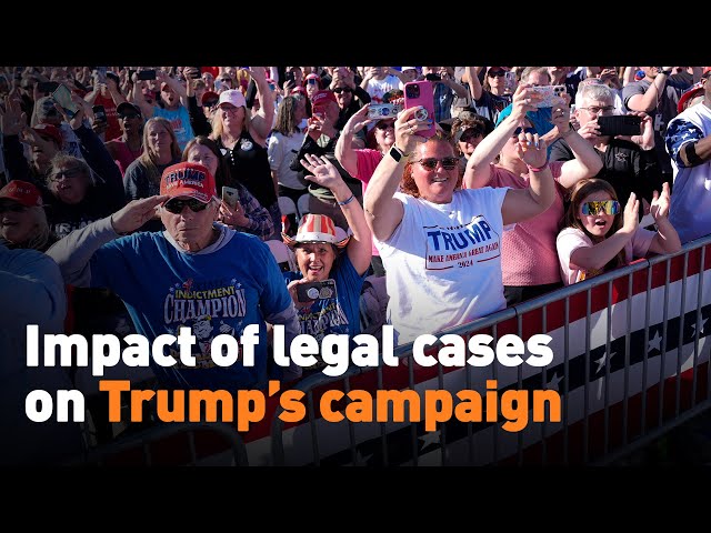 ⁣Impact of legal cases on Trump’s campaign